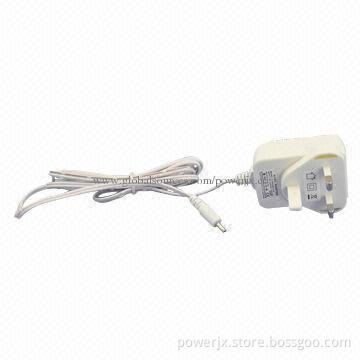 AC/DC UK Plug Wall Adapter/Power Supply with 90-240V AC, 50/60Hz Input, 5-90% RH Storage Humidity